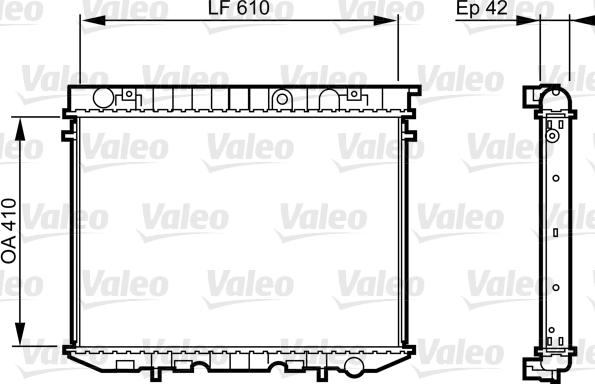 Valeo 734353 - Radiateur, refroidissement du moteur cwaw.fr