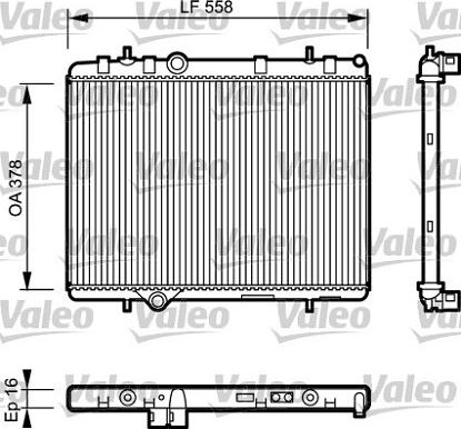 Valeo 734366 - Radiateur, refroidissement du moteur cwaw.fr