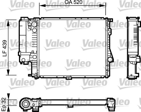 Valeo 734301 - Radiateur, refroidissement du moteur cwaw.fr