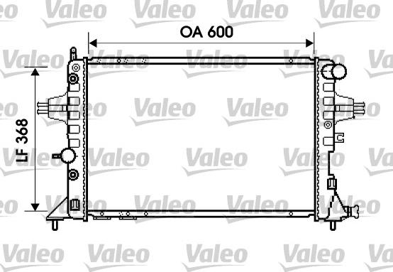 Valeo 734388 - Radiateur, refroidissement du moteur cwaw.fr