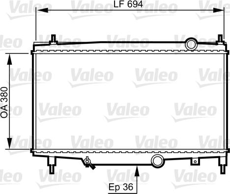 Valeo 734336 - Radiateur, refroidissement du moteur cwaw.fr