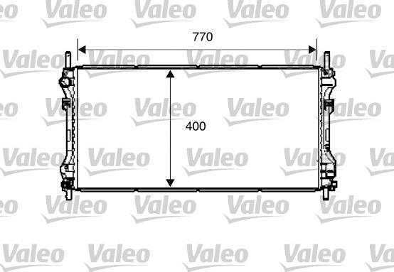 Valeo 734291 - Radiateur, refroidissement du moteur cwaw.fr