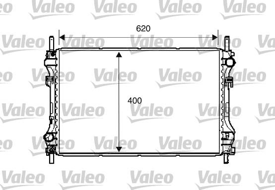 Valeo 734293 - Radiateur, refroidissement du moteur cwaw.fr