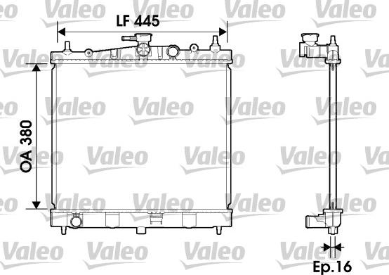 Valeo 734246 - Radiateur, refroidissement du moteur cwaw.fr