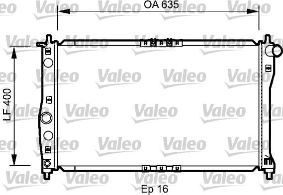 Valeo 734248 - Radiateur, refroidissement du moteur cwaw.fr