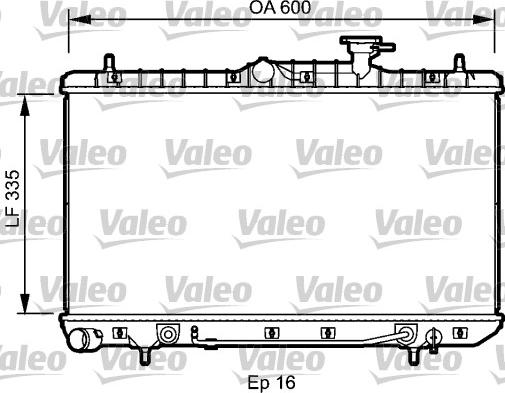 Valeo 734253 - Radiateur, refroidissement du moteur cwaw.fr