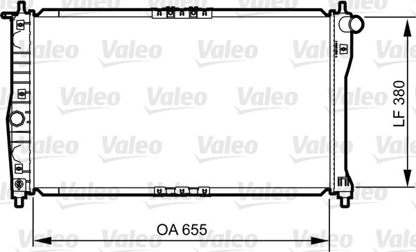 Valeo 734252 - Radiateur, refroidissement du moteur cwaw.fr