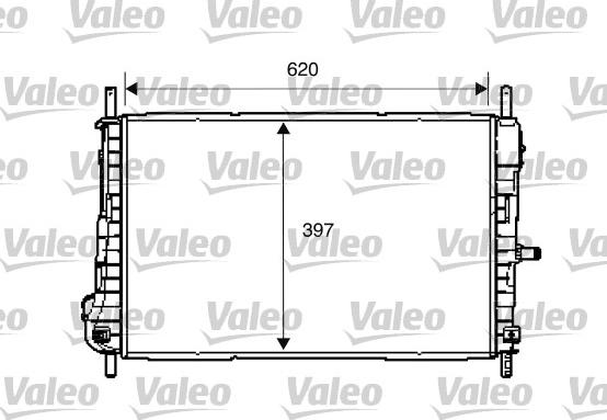 Valeo 734288 - Radiateur, refroidissement du moteur cwaw.fr