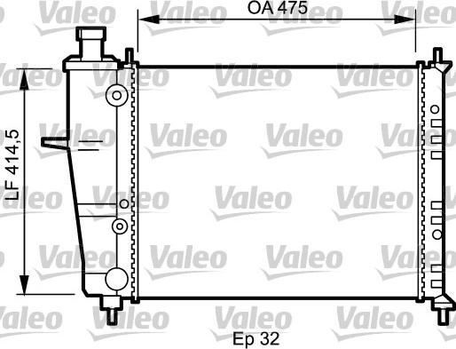 Valeo 734239 - Radiateur, refroidissement du moteur cwaw.fr