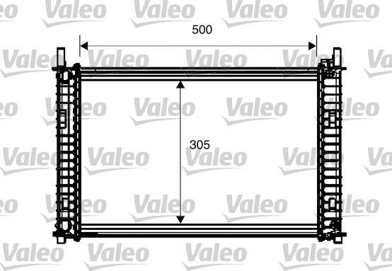 Valeo 734274 - Radiateur, refroidissement du moteur cwaw.fr