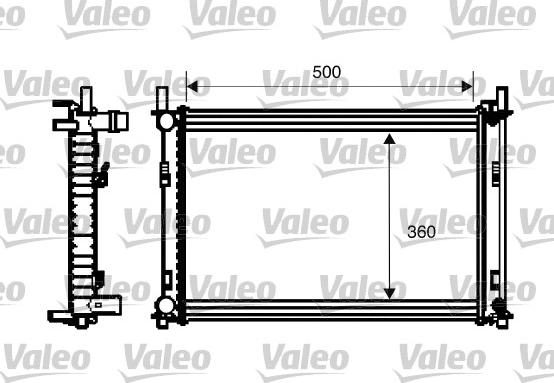 Valeo 734272 - Radiateur, refroidissement du moteur cwaw.fr