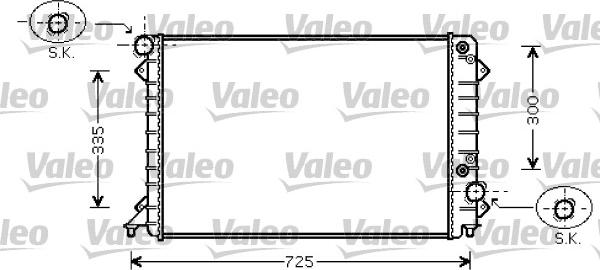 Valeo 734755 - Radiateur, refroidissement du moteur cwaw.fr