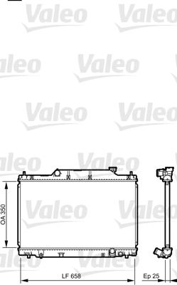 Valeo 734702 - Radiateur, refroidissement du moteur cwaw.fr