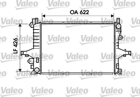 Valeo 734719 - Radiateur, refroidissement du moteur cwaw.fr