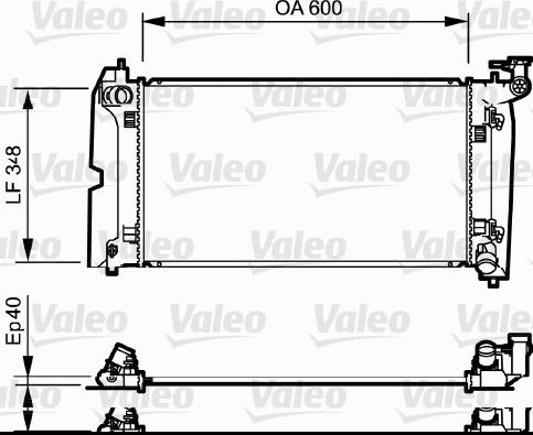 Valeo 734711 - Radiateur, refroidissement du moteur cwaw.fr