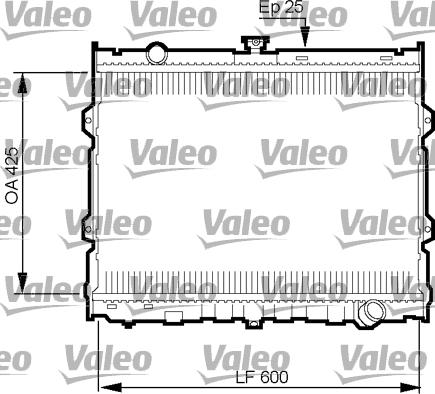 Valeo 734784 - Radiateur, refroidissement du moteur cwaw.fr