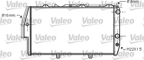 Valeo 734738 - Radiateur, refroidissement du moteur cwaw.fr