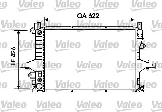 Valeo 734720 - Radiateur, refroidissement du moteur cwaw.fr