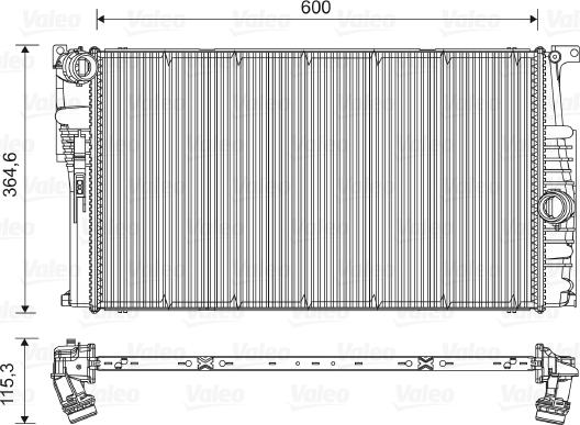 Valeo 735451 - Radiateur, refroidissement du moteur cwaw.fr