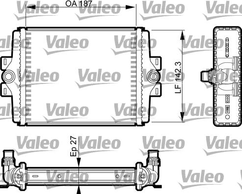 Valeo 735467 - Radiateur, refroidissement du moteur cwaw.fr