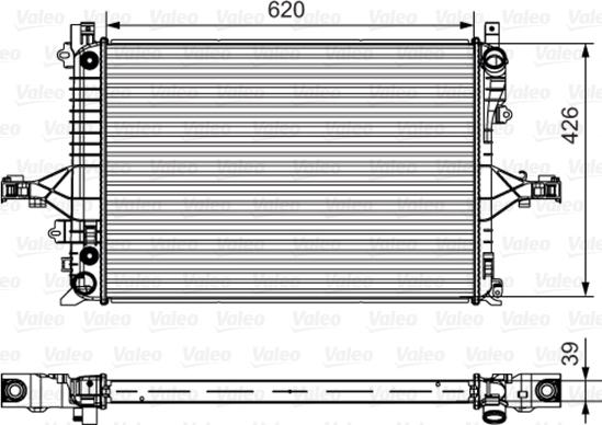 Valeo 735539 - Radiateur, refroidissement du moteur cwaw.fr