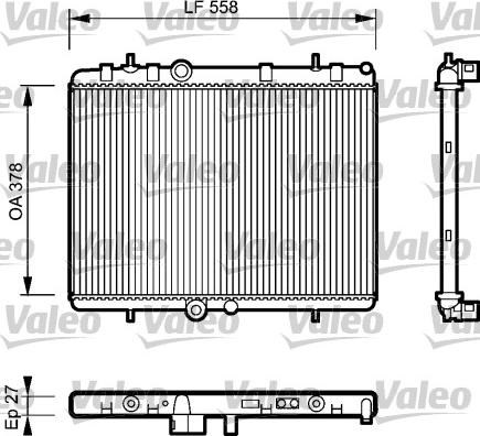 Valeo 735092 - Radiateur, refroidissement du moteur cwaw.fr