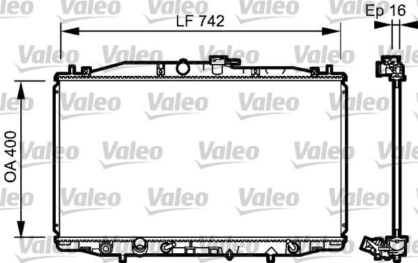 Valeo 735049 - Radiateur, refroidissement du moteur cwaw.fr