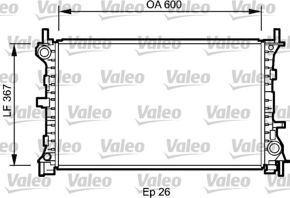 Valeo 735046 - Radiateur, refroidissement du moteur cwaw.fr