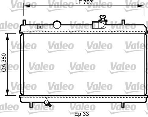 Valeo 735068 - Radiateur, refroidissement du moteur cwaw.fr