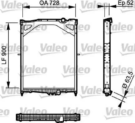 Valeo 735018 - Radiateur, refroidissement du moteur cwaw.fr