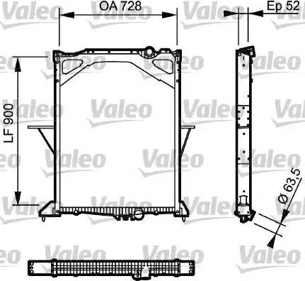 Valeo 735017 - Radiateur, refroidissement du moteur cwaw.fr