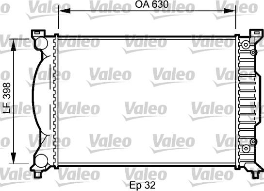 Valeo 735023 - Radiateur, refroidissement du moteur cwaw.fr