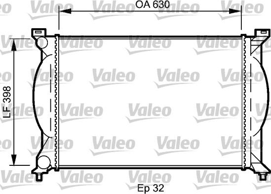 Valeo 735022 - Radiateur, refroidissement du moteur cwaw.fr