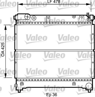 Valeo 735073 - Radiateur, refroidissement du moteur cwaw.fr