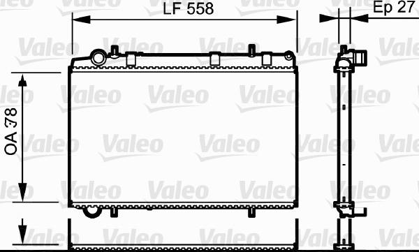 Valeo 735136 - Radiateur, refroidissement du moteur cwaw.fr