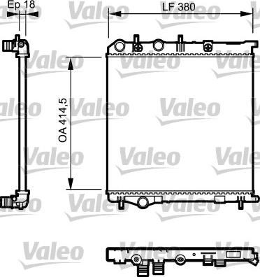 Valeo 735125 - Radiateur, refroidissement du moteur cwaw.fr