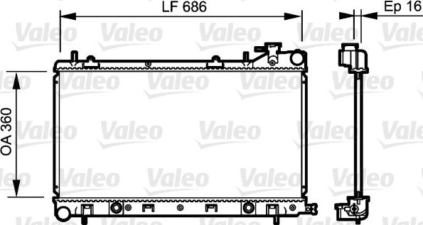 Valeo 735209 - Radiateur, refroidissement du moteur cwaw.fr