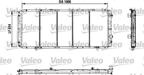 Valeo 730999 - Radiateur, refroidissement du moteur cwaw.fr