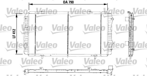 Valeo 730996 - Radiateur, refroidissement du moteur cwaw.fr