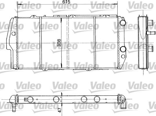 Valeo 730992 - Radiateur, refroidissement du moteur cwaw.fr