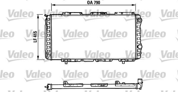 Valeo 730997 - Radiateur, refroidissement du moteur cwaw.fr