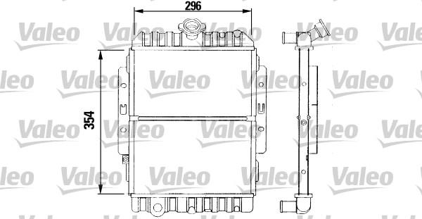 Valeo 730951 - Radiateur, refroidissement du moteur cwaw.fr