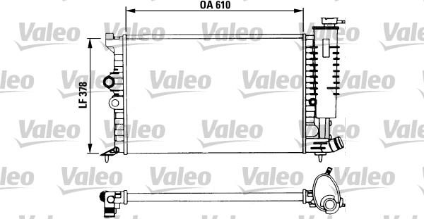 Valeo 730957 - Radiateur, refroidissement du moteur cwaw.fr