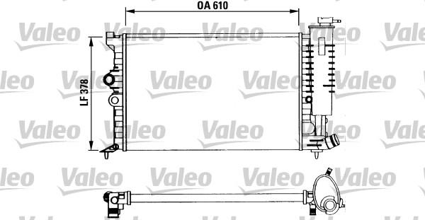 Valeo 730960 - Radiateur, refroidissement du moteur cwaw.fr