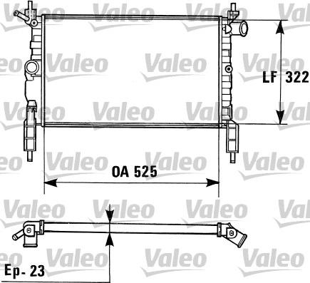 Valeo 730975 - Radiateur, refroidissement du moteur cwaw.fr