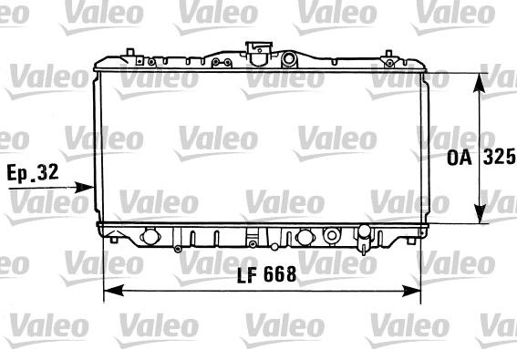 Valeo 730430 - Radiateur, refroidissement du moteur cwaw.fr