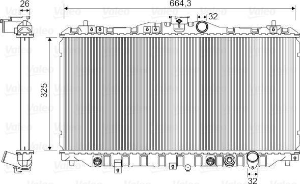 Valeo 730429 - Radiateur, refroidissement du moteur cwaw.fr