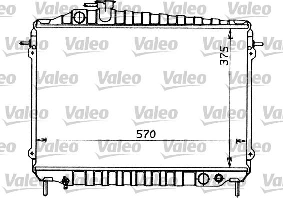 Valeo 730421 - Radiateur, refroidissement du moteur cwaw.fr