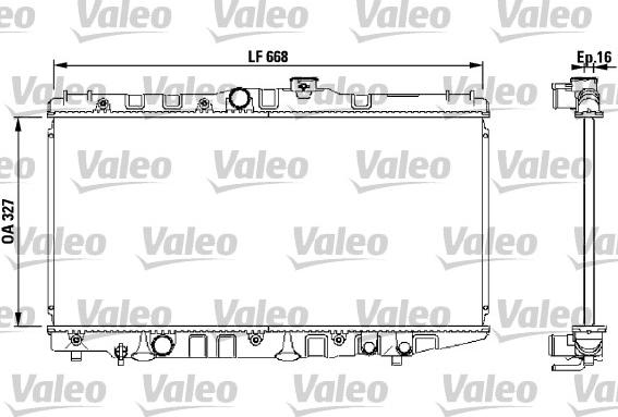 Valeo 730471 - Radiateur, refroidissement du moteur cwaw.fr