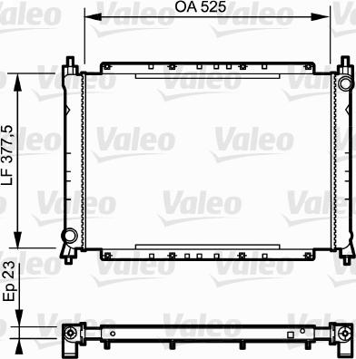 Valeo 730565 - Radiateur, refroidissement du moteur cwaw.fr